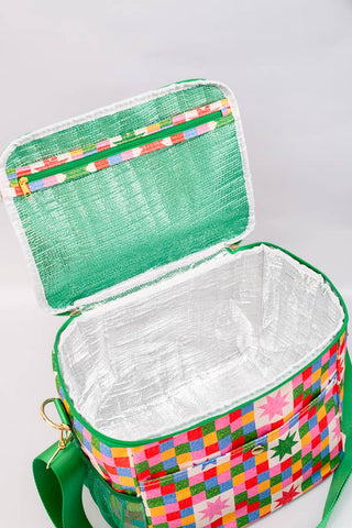Checker Stars Cooler Bag