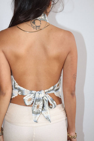Crochet Daisy Halter Top