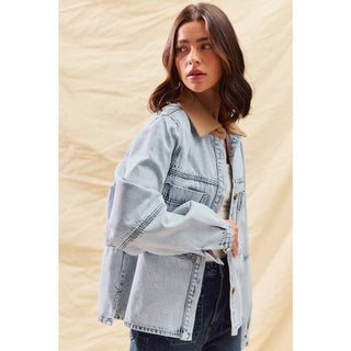 Vintage Acid Washed Denim Shacket