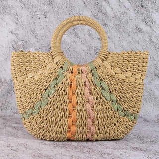 Straw Woven Tote Bag