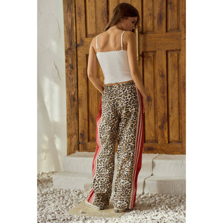 Leopard Love Striped String Pants