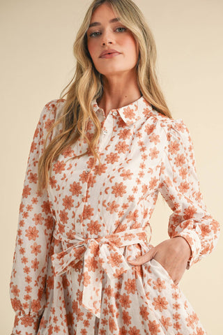 Floral Flared Mini Dress