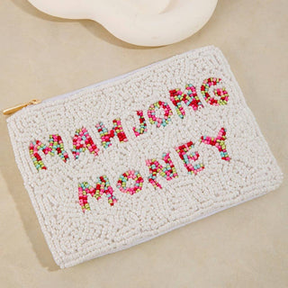 Mahjong Money Beaded Coin Purse