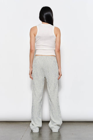 Beaded Olive Tank in Off-White