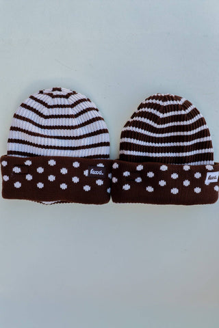 Polka Dot Reversible Beanie