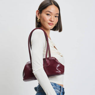 Nina Shoulder Bag in Wine