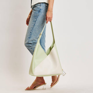 Frankie Hobo Bag in Ivory Pistachio