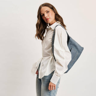 Dahlia Hobo Bag in Denim
