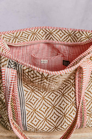 Bohemian Quilted Tote Bag