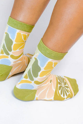 SoulShine Flower Knit Ankle Sock