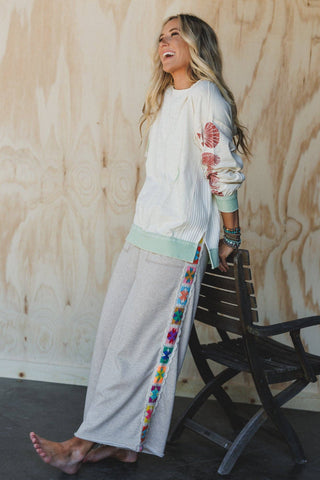 Love Seeker Crochet Panel Pants