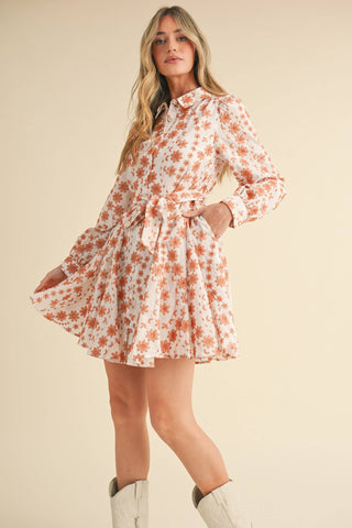 Floral Flared Mini Dress