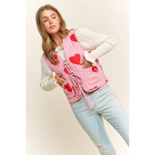 Valentine's Quilted Bow-Tie Vest