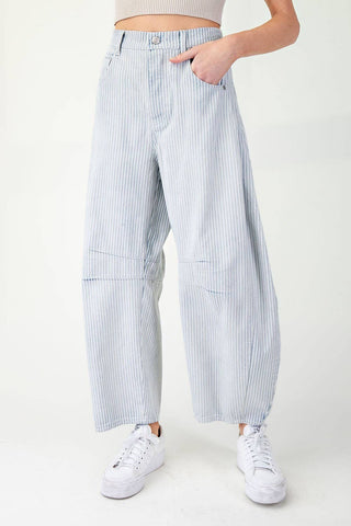 Pinstriped Demin Jeans