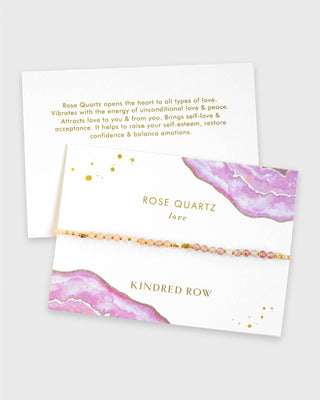 Rose Quartz Healing Gemstone Stacking Bracelet