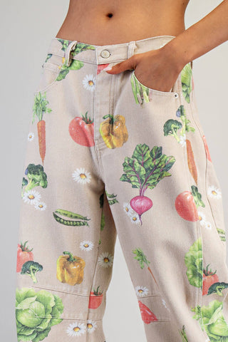 Garden Mineral Washed Barrel Pants