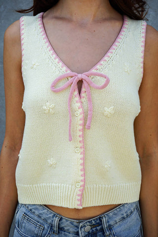 Knit Tie-Front Vest