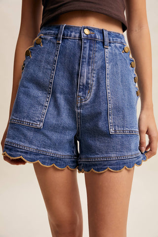 Scallop Drift Denim Set