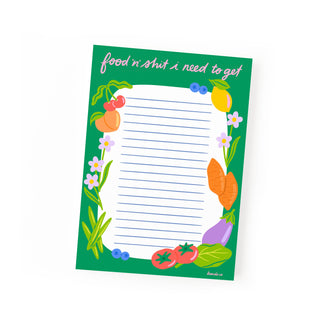Food 'n' Shit Grocery List Notepad