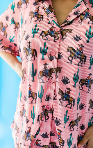 Rebel Rose Plisse Pant Set