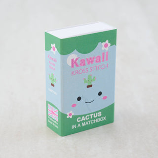 Kawaii Cactus Cross Stitch Kit In A Matchbox