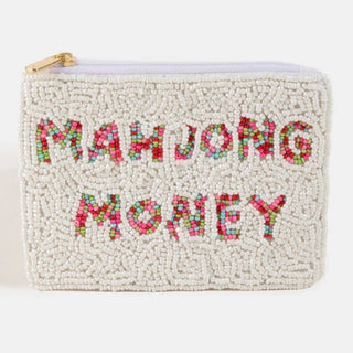 Mahjong Money Beaded Coin Purse