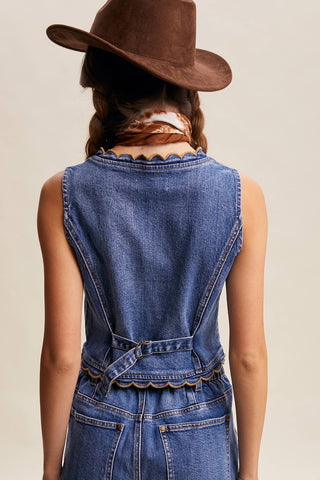 Scallop Drift Denim Set
