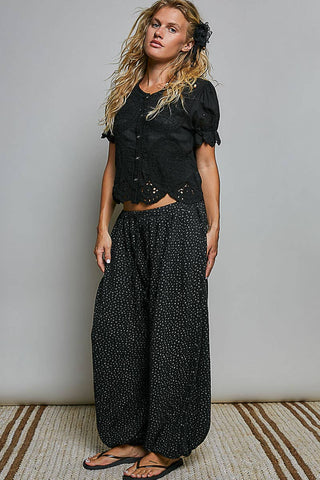 Textured Knit Balloon Joggers