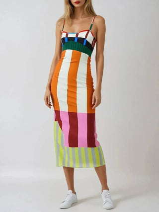 Striped Color Block Sundress