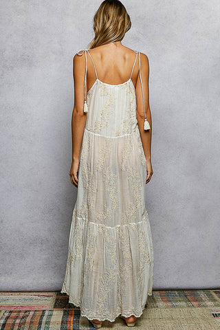 Tassel Woven Maxi Dress