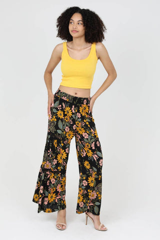 Floral Flare Pants
