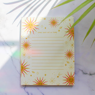 One Day at a Time Sun Notepad