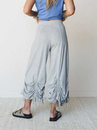 Jayde Drawstring Pants Heather Gray