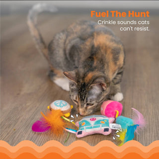 Catstages Festival Themed Catnip Cat Toys (3 Pk)