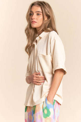 Elevated Basic Button Down Top