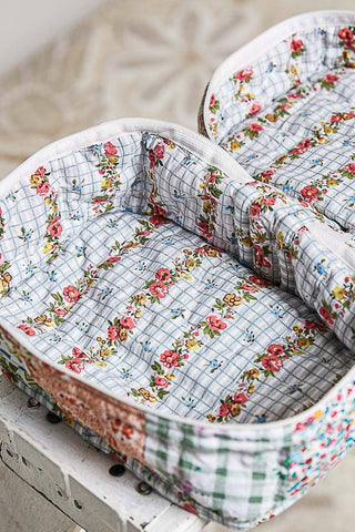 Patchwork Quilted Cosmetic Bag
