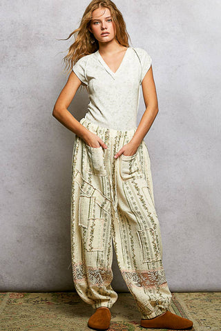Patch Woven Pants