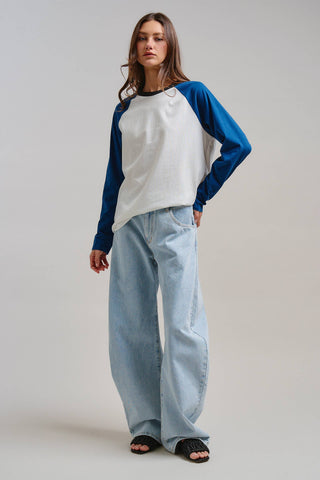 Architectural Horseshoe Barrel Jeans
