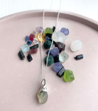 The Custom Gemstone Nugget Necklace