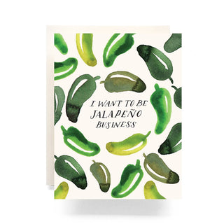 Jalapeno Business Greeting Card: A2 Folded Card (4.25"x5.5")