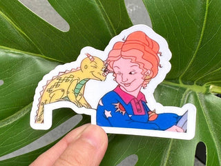 The magic school bus sticker, Ms.Frizzle sticker, 90s show