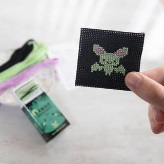 Kawaii Halloween Bat Mini Cross Stitch Kit