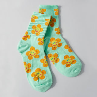 Smile Flower Socks