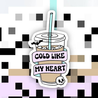 Cold Like My Heart Coffee Sticker